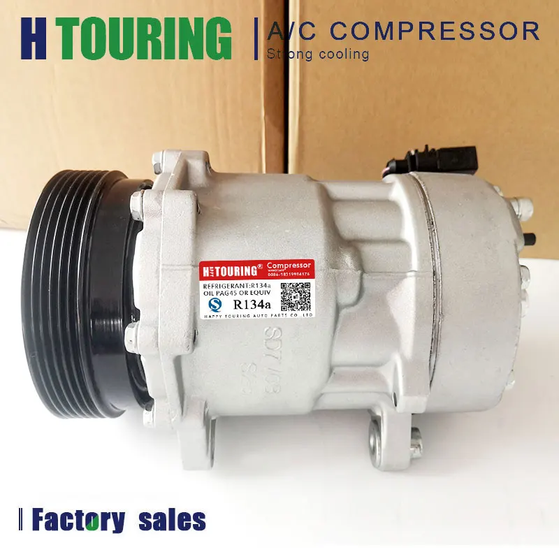 

SD7V16 Ac Compressor for AUDI A3 8L/VW Golf/Bora/Caddy/Golf/New Beetle/Sharan/Seat 1J0820803A 1J0820805 7M3820803B 7M0820803R