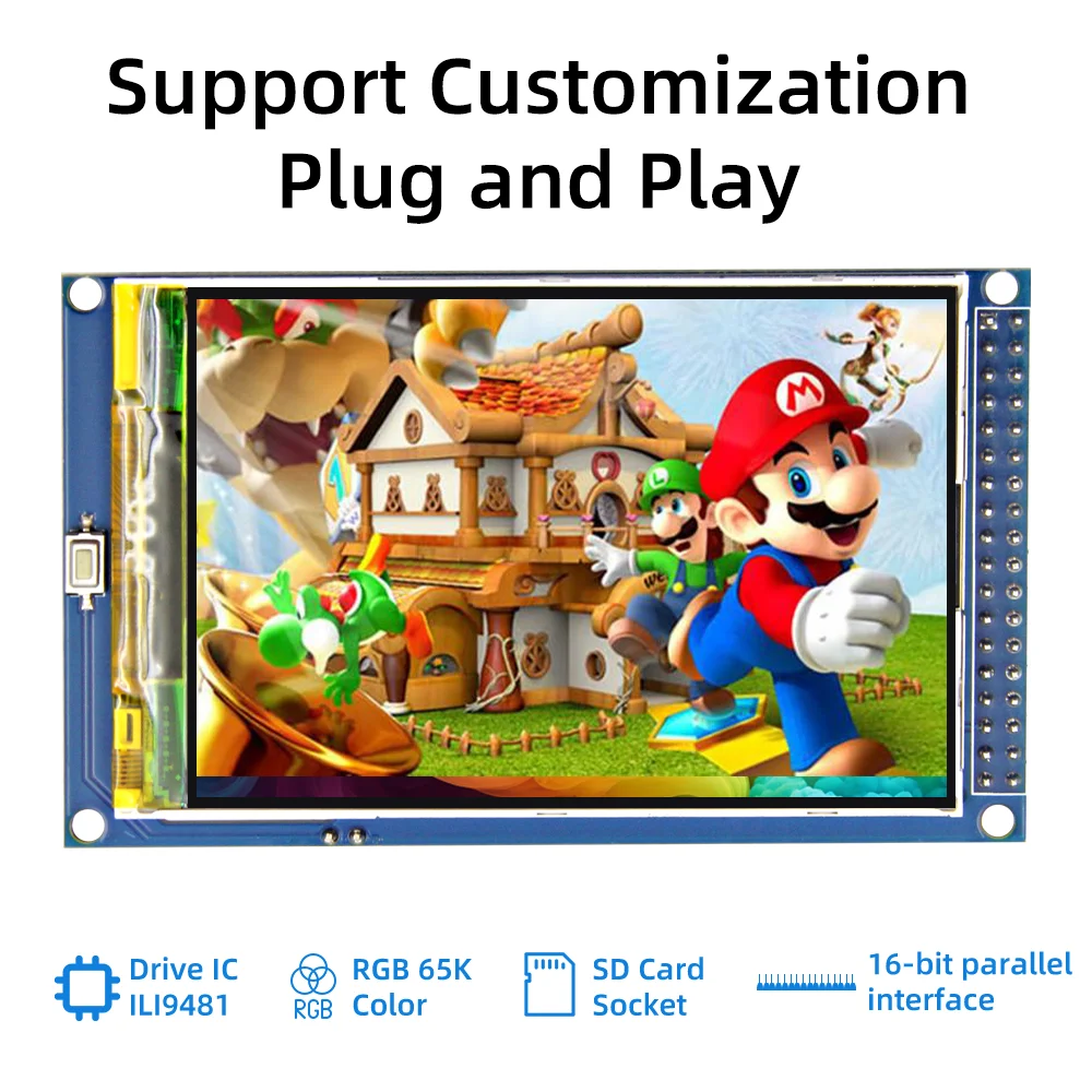 3.5 inch 480*320 ILI9486 DPI Full Color RGB TFT LCD Display Module for Arduino Mega2560 STM32