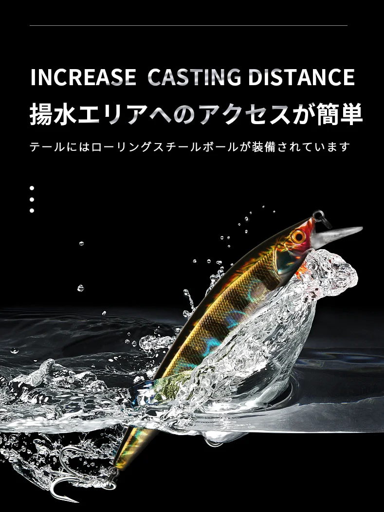 BEARKING 110mm 16g Hot fishing tackle A+ tungsten system fishing lures minnow bait suspending bait 16colors for choose view 6