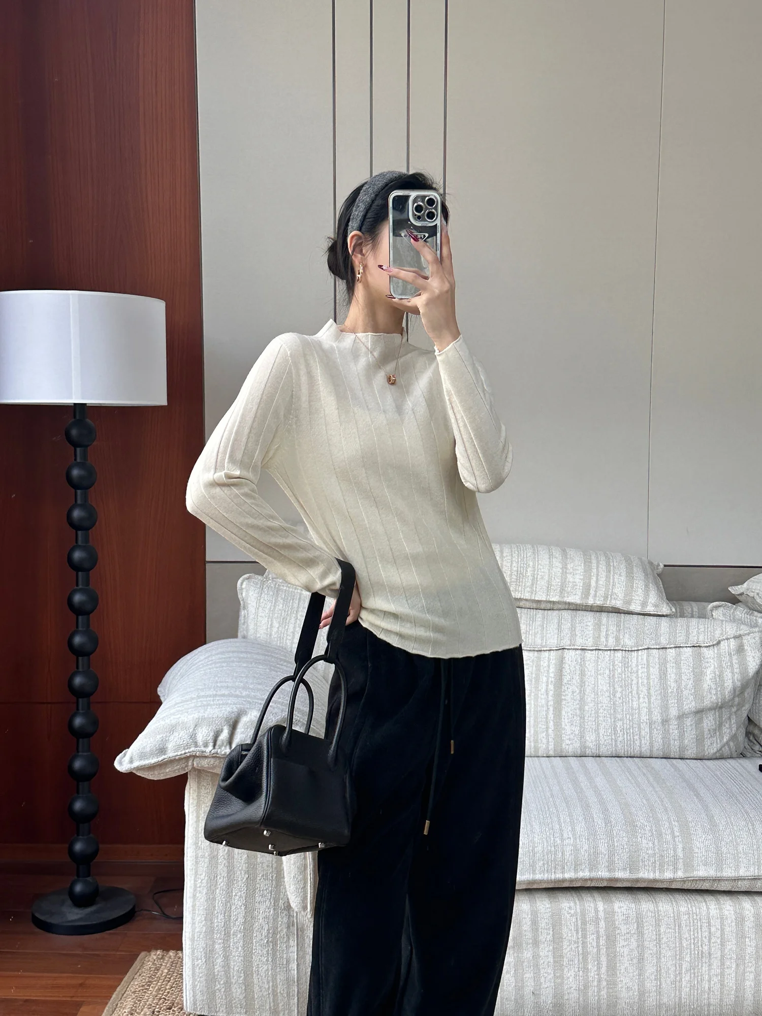 

Свитер Lao Yang's Personal ME Capsule Sl Base Layer Alaan Camere, вязаный, повседневный, теплый, универсальный, шерстяной