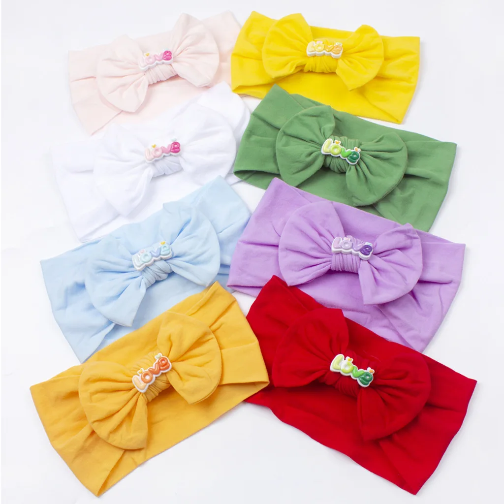 

1Pc Baby Nylon Headscarf Astique Suitable NewbornGirl Flower Handmade Headband Elastic Hairband Turban Toddler Hair Accessories