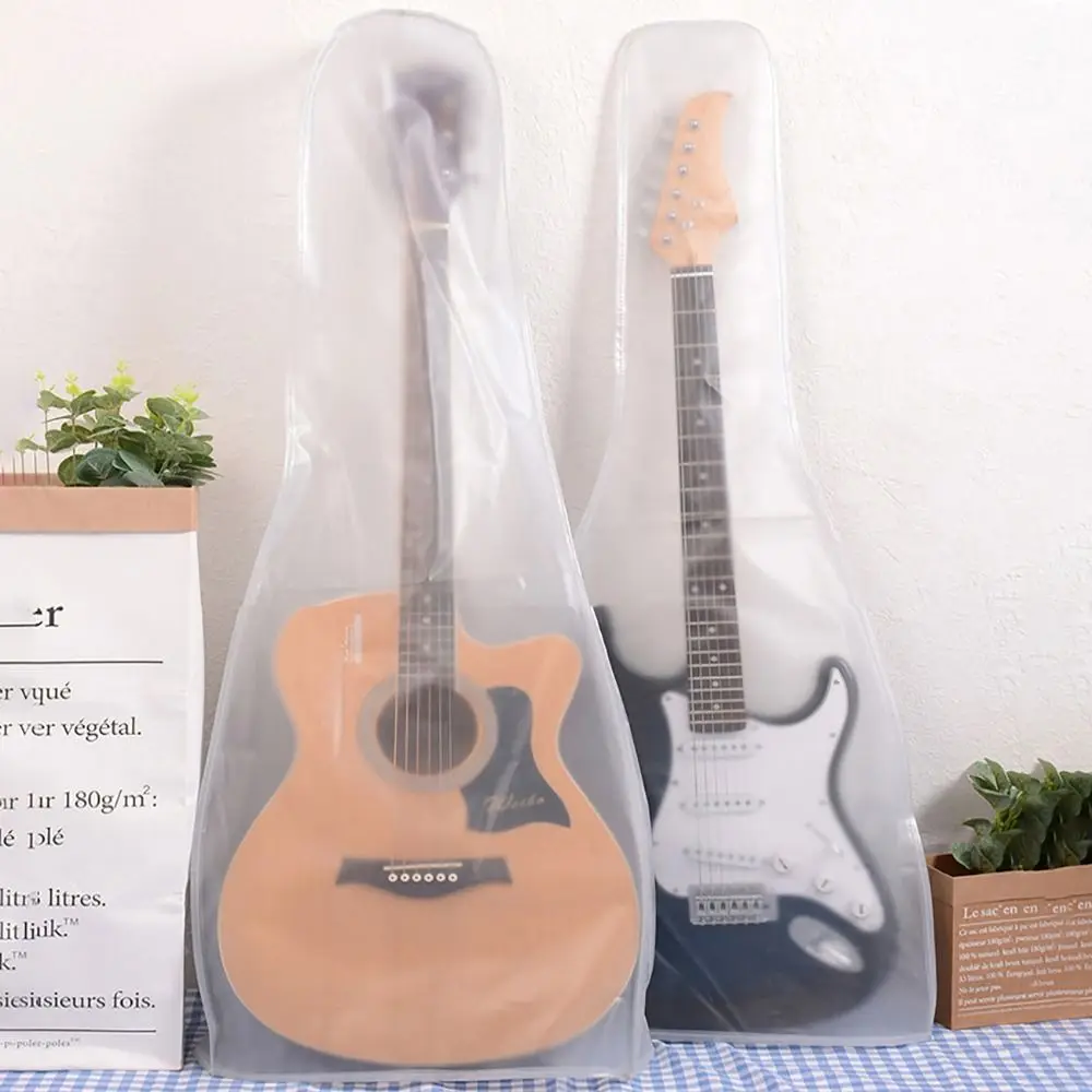 Cubierta impermeable anti polvo con bolsa transparente guitarra acústica - imagen 5