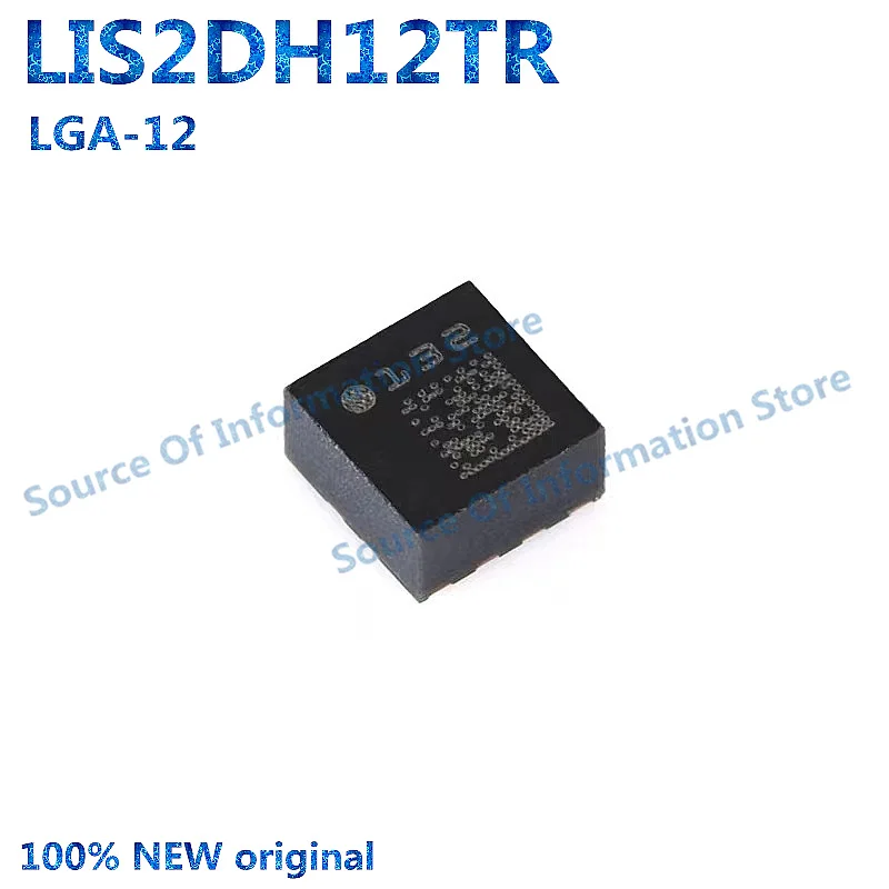 

10Pcs LIS2DH12TR LGA-12 3-Axis MEMS Accelerometer Motion Sensor Chip