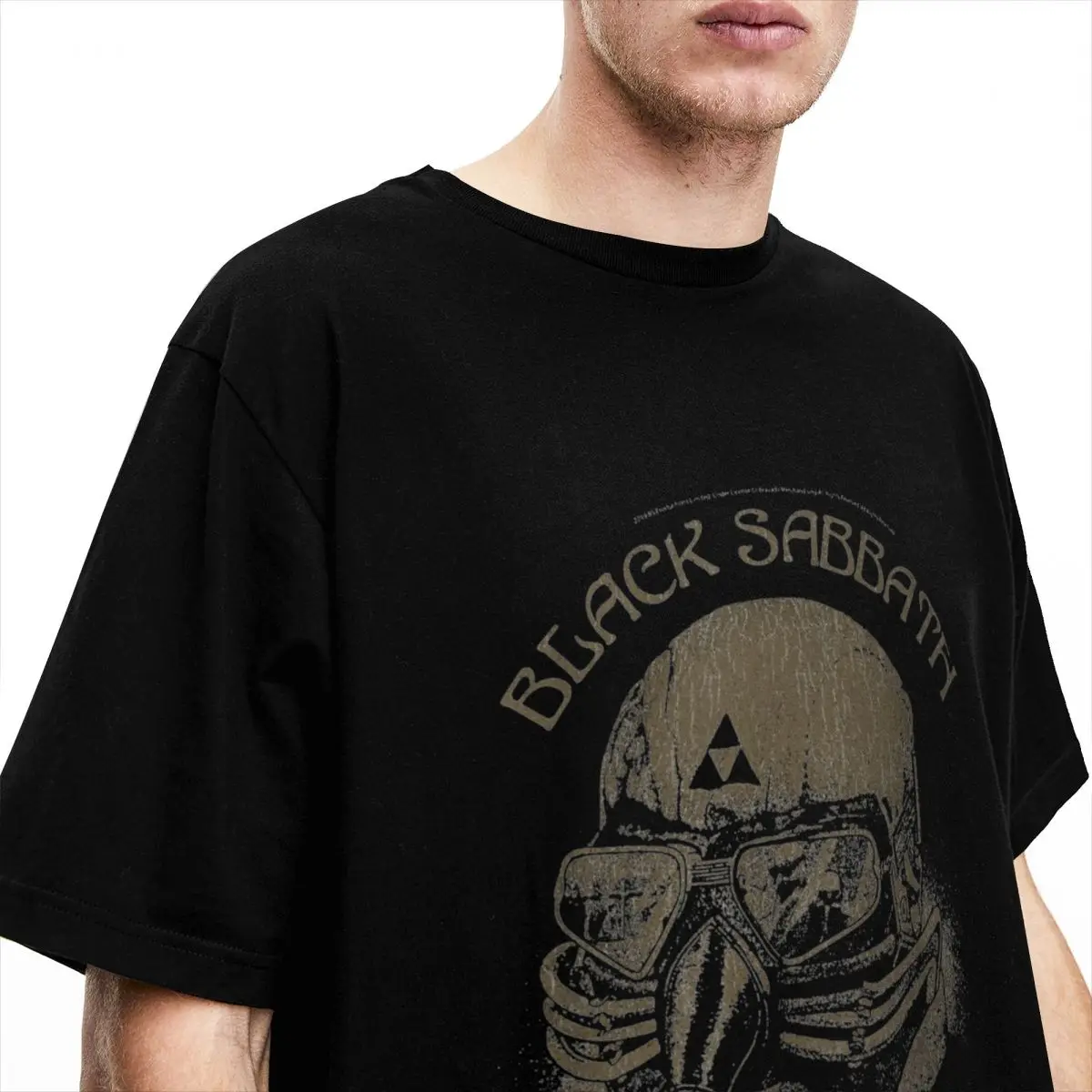 Men Women Band Black Sabbaths Black Official Tour Eye T Shirt Merchandise rock metal Pure Cotton Tops T-shirt Cool Tees Summer