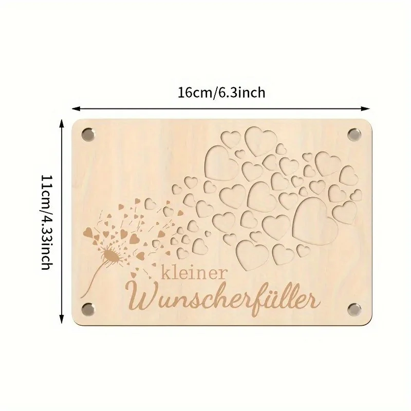 Wooden Cash Greeting Card Gift - Unique Love Design, Suitable for Birthdays,Weddings, Adult Ceremonies,Travel Confirmation Gifts