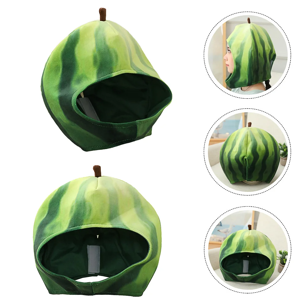 

Watermelon Headgear Party Headdress Hat Funny Hats for Kids Novelty Fruit Costumes Plush