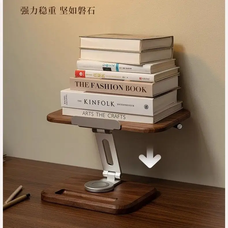 Solid wood desktop reading stand - adjustable book holder for comfortable reading