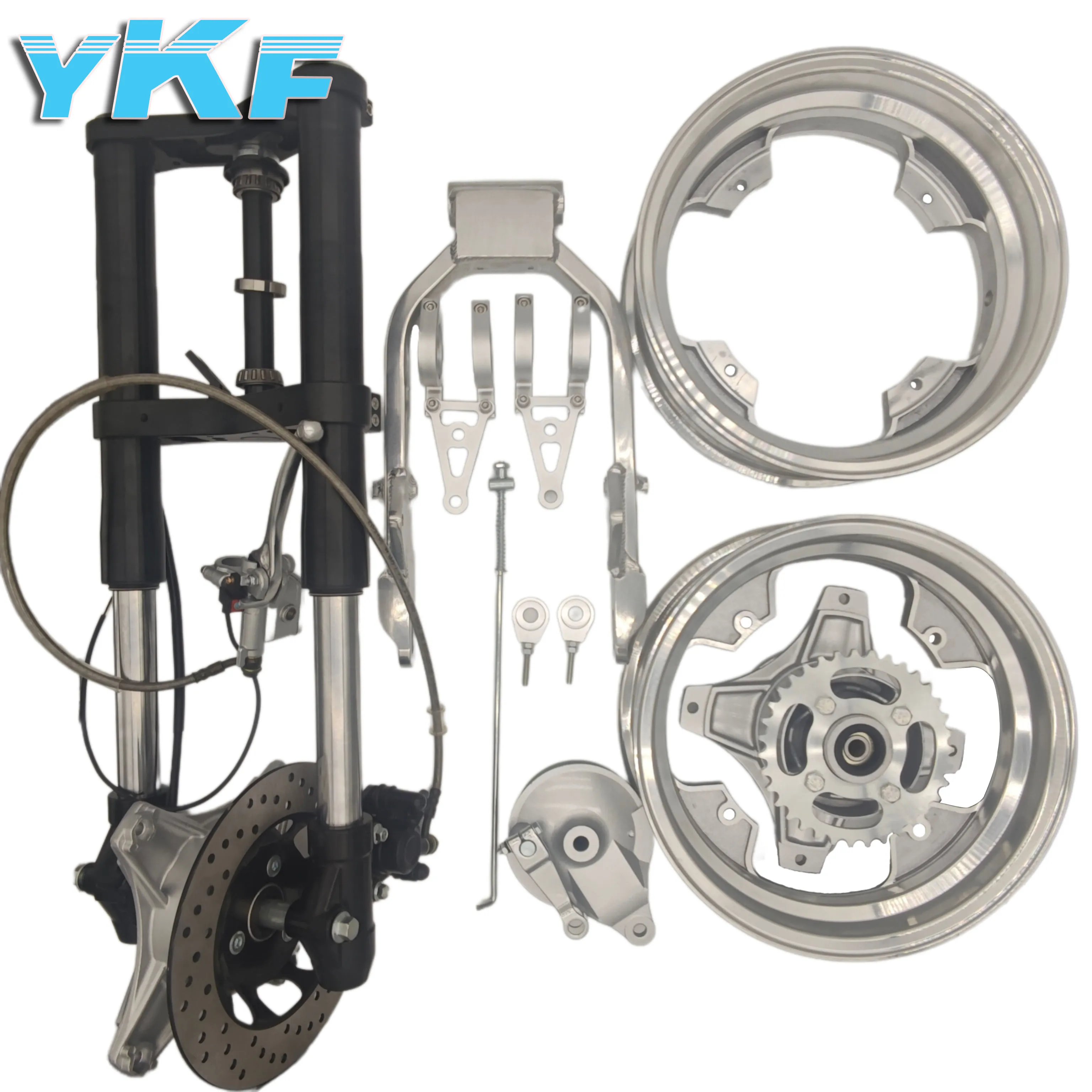 DAX CT70 UPSIDE DOWN FORK KIT with wheel set and swingarm - Image 2