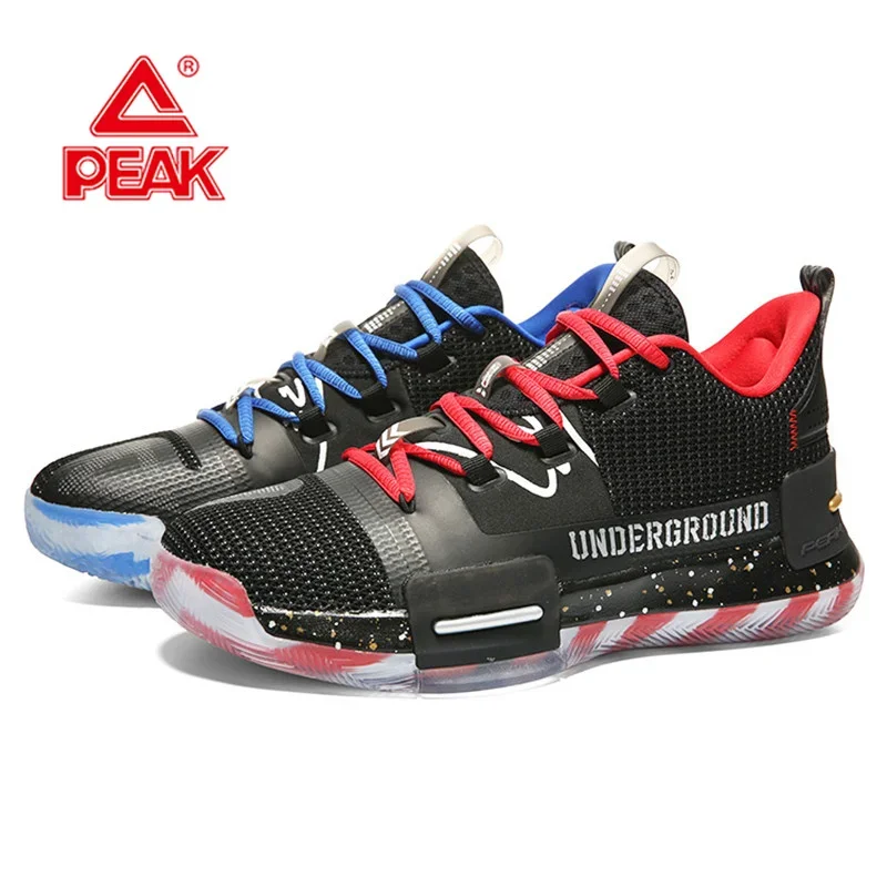 Peak taichi tênis de basquete flash 2.0 sakura sapatos esportivos estabilidade placa carbono tênis competitivos masculino e12593a