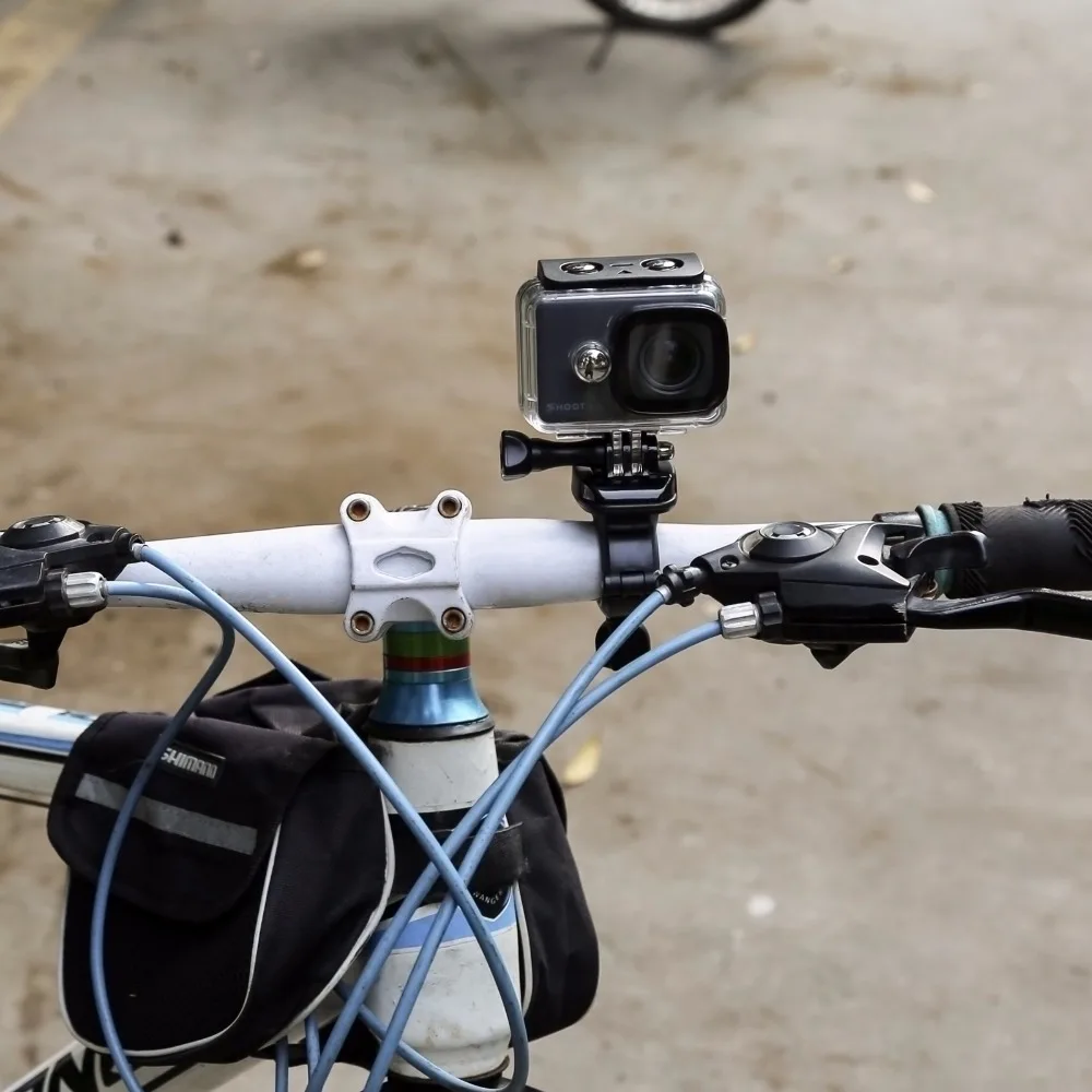 360-Grad-Fahrradlenkerhalterung Adapter Fahrradclip Halterung für Gopro 5 6 Hero SJCAM Kamera GoPro Zubehör