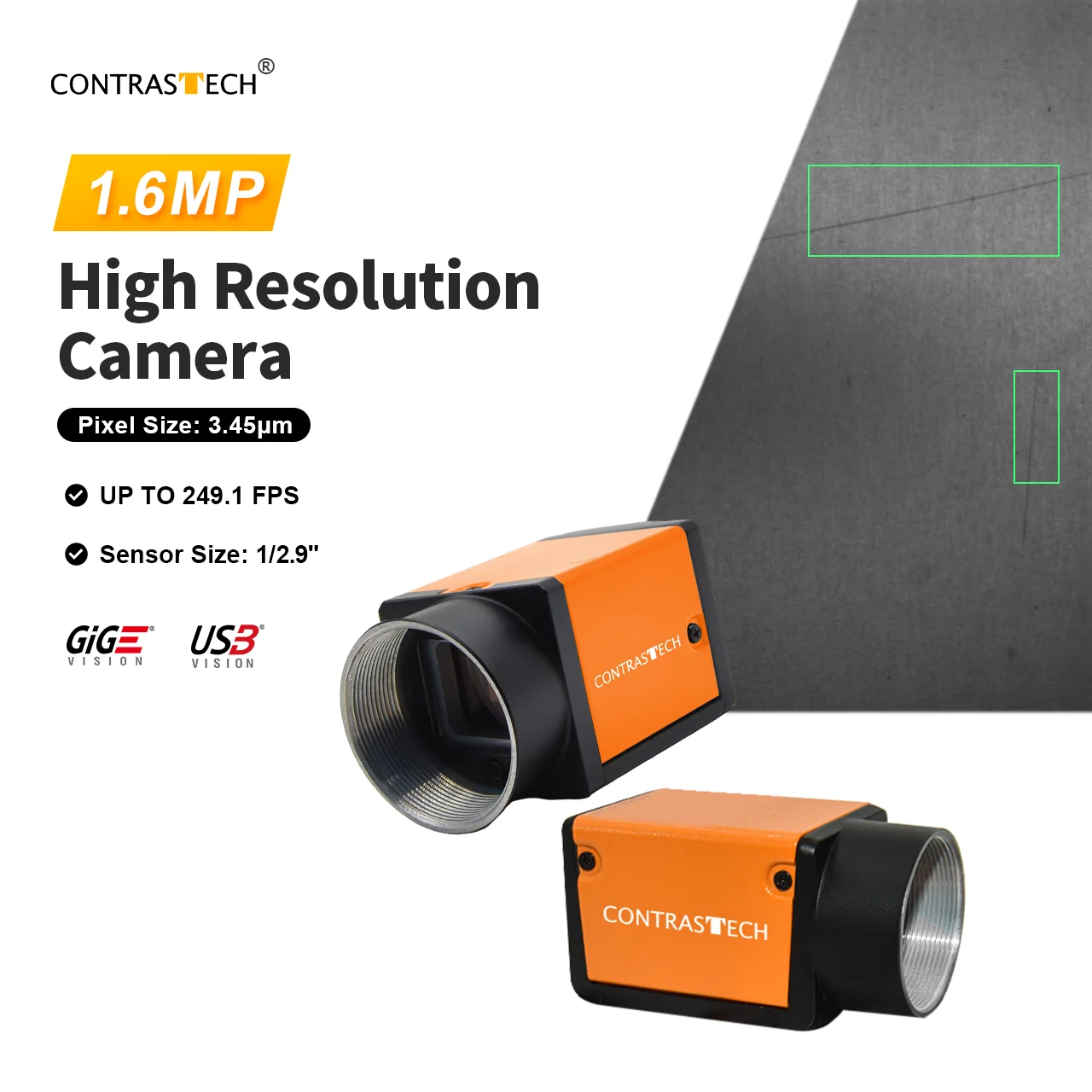1.6 MP 249fps USB3.0  Global Shutter High Speed Machine Vision Camera ICt90CU16A-Pro
