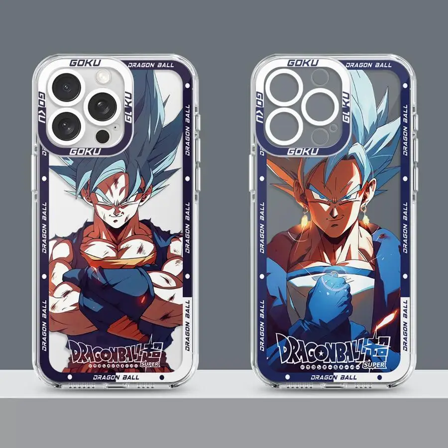 حافظة لهاتف آيفون XR 17 Air 16 15 14 Plus 16e 12 Mini 7 8 13 12 11 Pro MAX من Dragon Ball Manga Son Goku