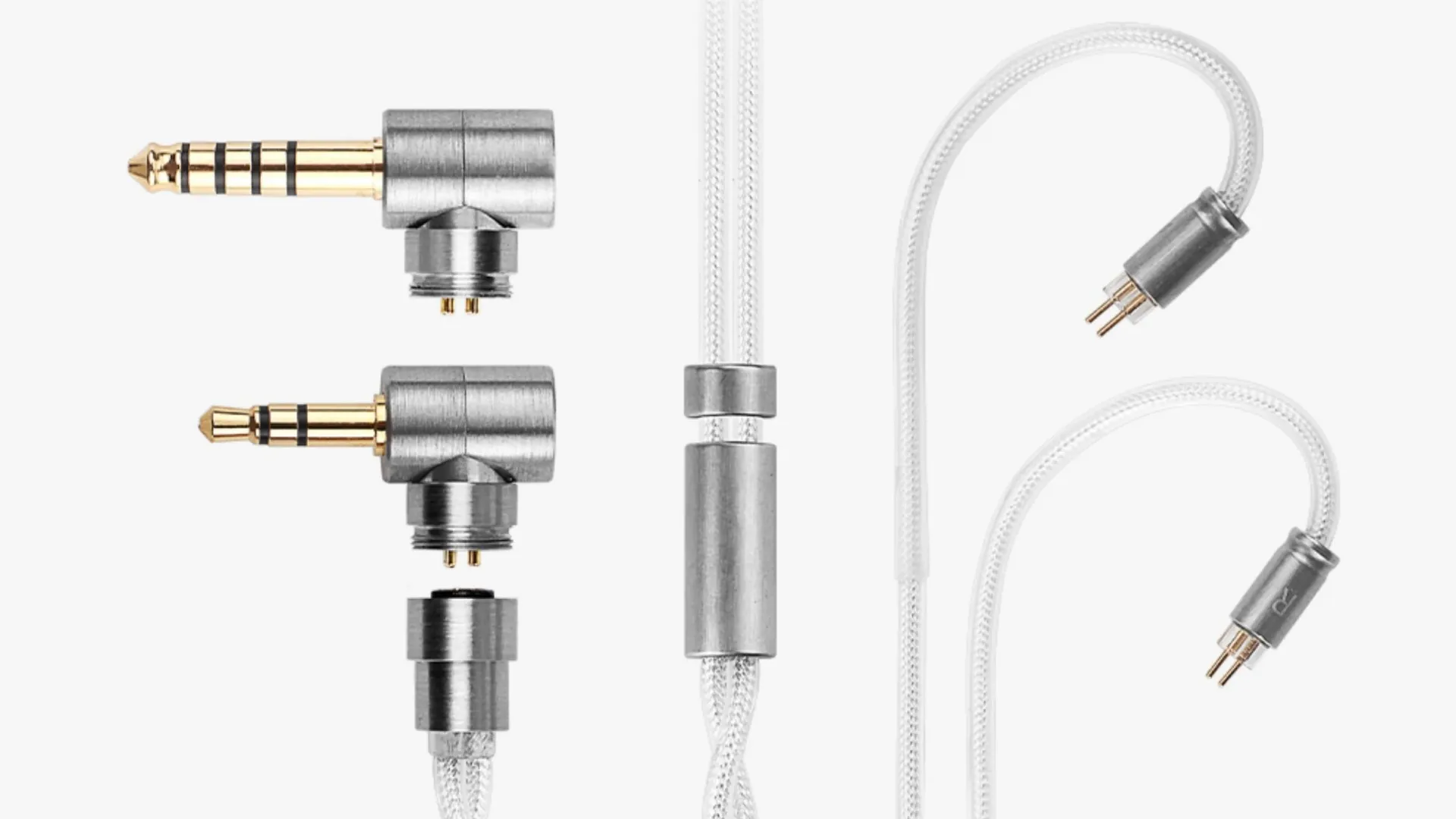 Twistura String Monocrystalline Copper Silver-Plated Hybrid Cable with 3.5mm Single-Ended and 4.4mm Balanced Plugs