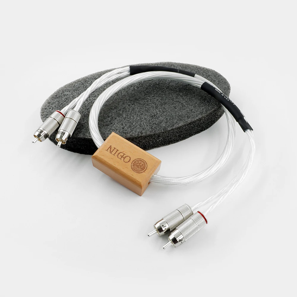 Nordost odin 2 High End Hi-Fi Audiophile Audio RCA Signal Cable Double Lotus Sterling Silver Audio Cable CD Amplifier Tube Cable