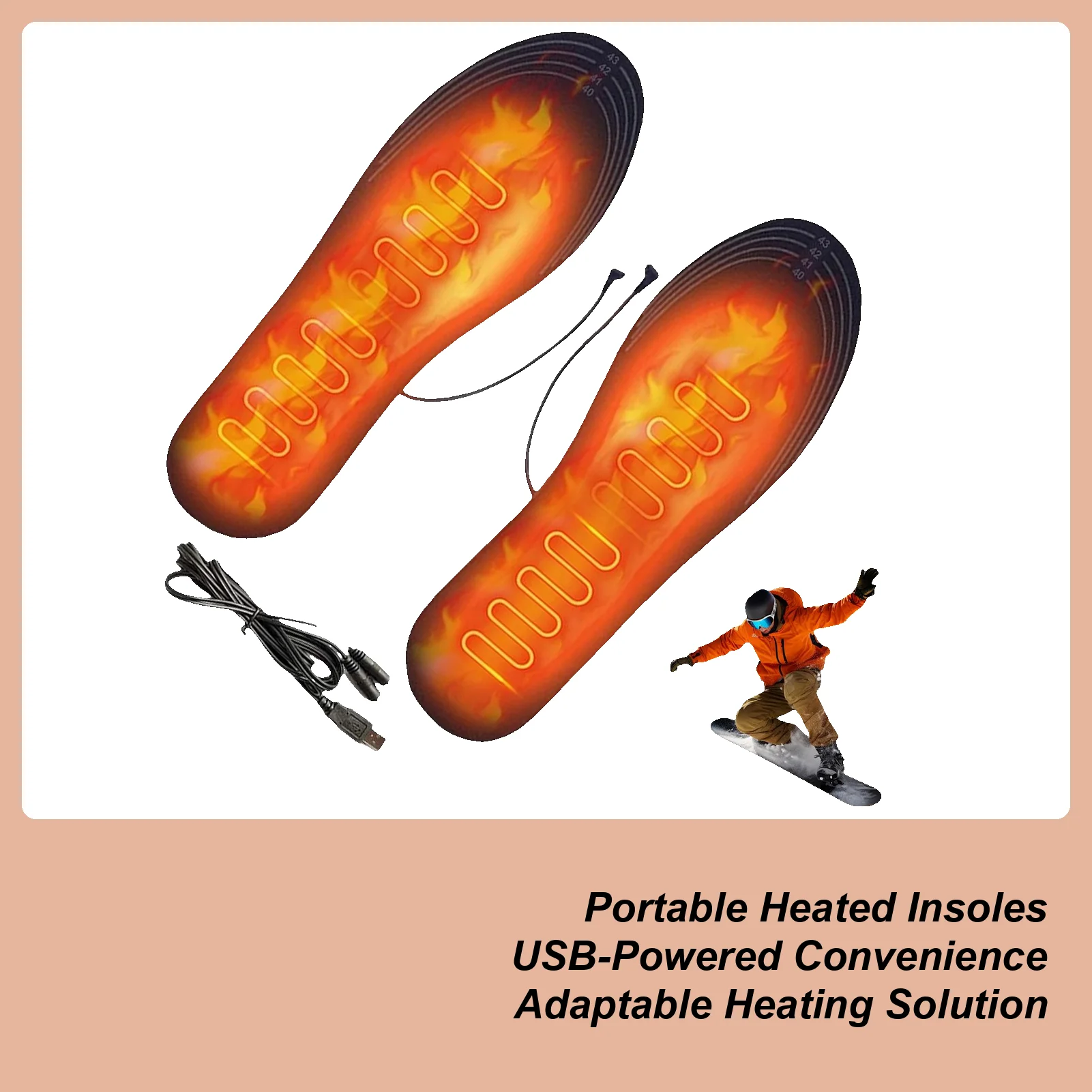 가열식 신발 깔창 재사용 가능한 USB 전원 열선 겨울 - Hunting Boot Insole 리뷰 및 가격