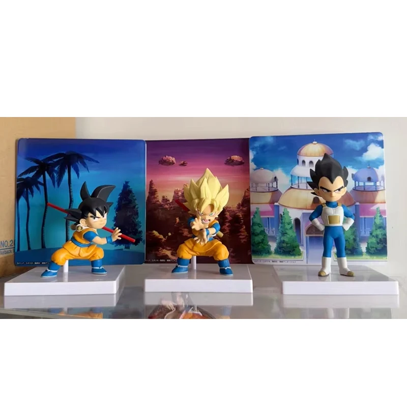 En Stock BANDAI Original BANPRESTO Dragon Ball DAIMA Son Goku (Mini) Vegeta Super Saiyan figura de Anime modelo juguete adornos regalo