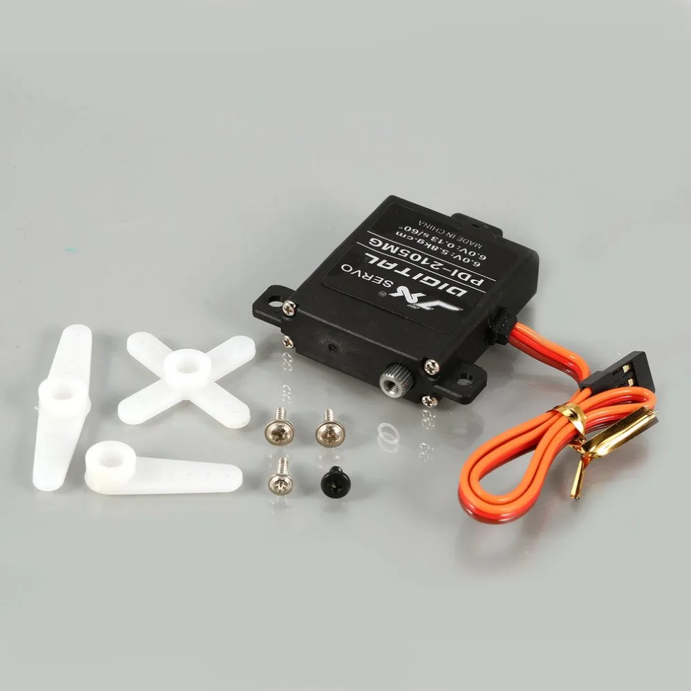 JX PDI-2105MG 5.8KG Metal Gear Micro Digital Servo Large Torque for RC Fixed-wing Helicopter Aircraft Plane Car Crawler Model