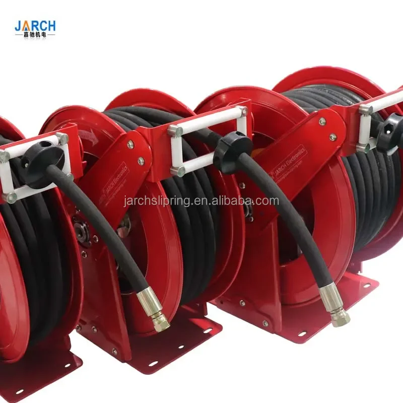 Hydraulic hose reel rack retractable fuel delivery reel fuel hose reel