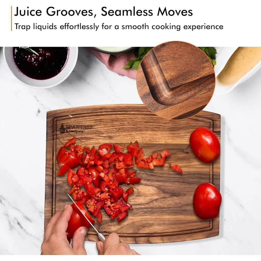 Tábuas de cortar de nogueira preta americana, conjunto de 2, 12x9 e 15x12, reversíveis com ranhuras de suco, presente de cozinha