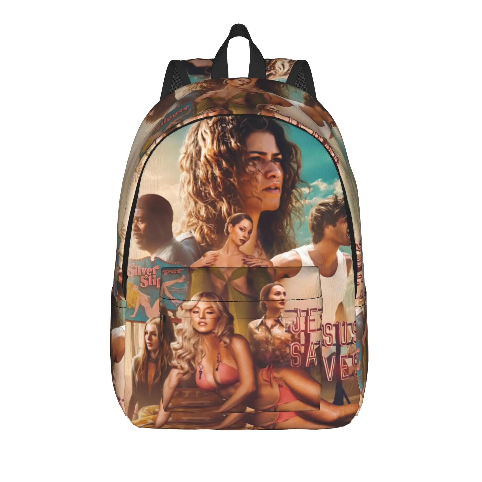 Euphorias Season 3 Sac à dos décontracté, durable, pour lycée, randonnée, voyage, sac à bandoulière pour hommes et femmes, sac à bandoulière pour l'université
