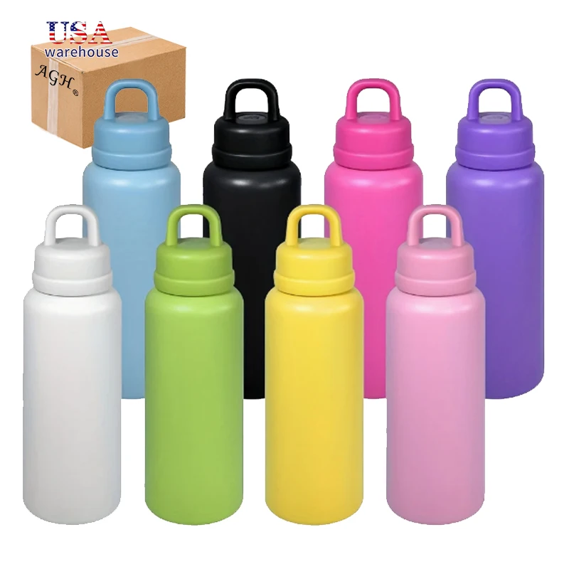

1pcs Powder Coated 26oz 304 Stainless Steel Double Wall Insulated One-Touch Open Insulated Sport Water Bottle