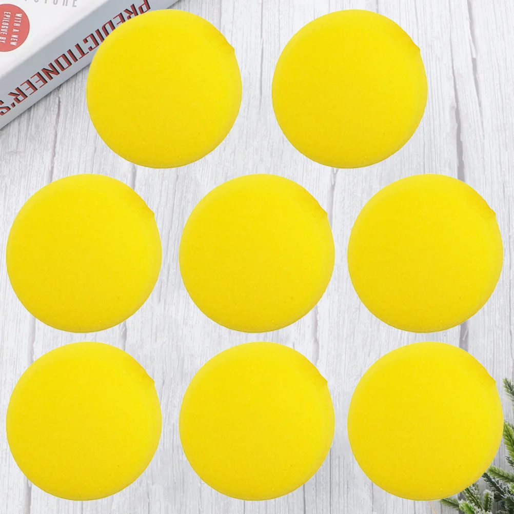 8 Pcs Premium Material Sponge Brush Paint Absorb Water Yellow Kids Painting Tools Set