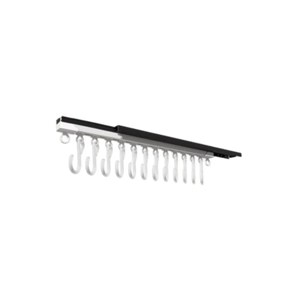 

Push and Pull Sliding Rail S Hooks Stainless Steel Non Punching Wall-mounted Jewelry Display Removable Hooks Plastic