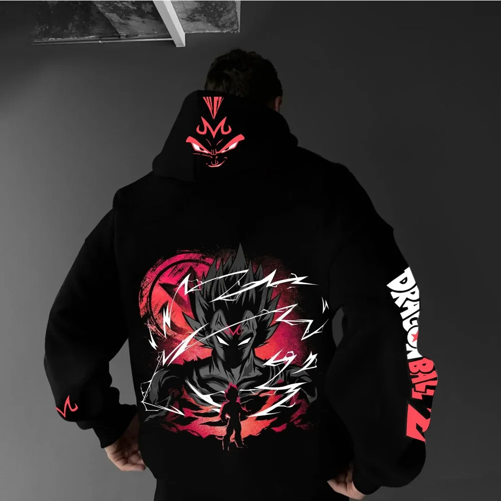 

Новинка 2025 года, толстовка с капюшоном в стиле аниме Dragon Ball, мужская уличная одежда в стиле Харадзюку, осень-зима, свитер с капюшоном в стиле ретро, большой размер, женский свитер с длинными рукавами, унисекс