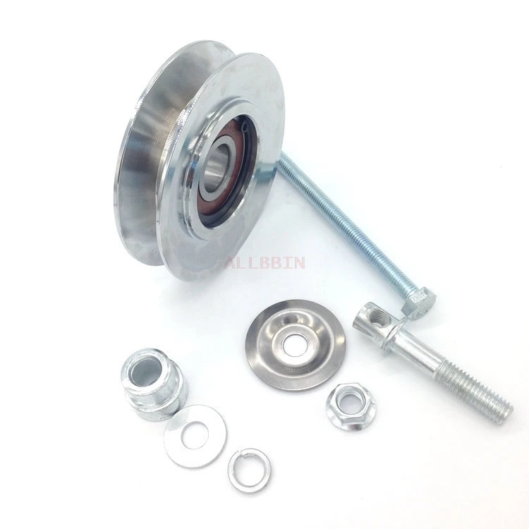 For HITACHI ZX Air conditioner pulley Imported bearings Air conditioner belt tensioner B slot excavator accessories