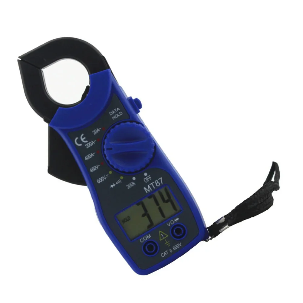 Portable MT87 Clamp Meter Digital Multimeter for Measuring Voltage Current Resistance with User Friendly LCD Display