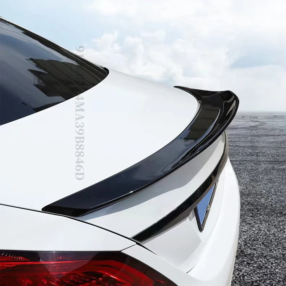 الجذع الخلفي المفسد الجناح طقم الجسم سباق الرياضة الذيل التصميم لمرسيدس بنز C الفئة W205 و C63 C43 AMG 4Door 2014-2022 ضبط