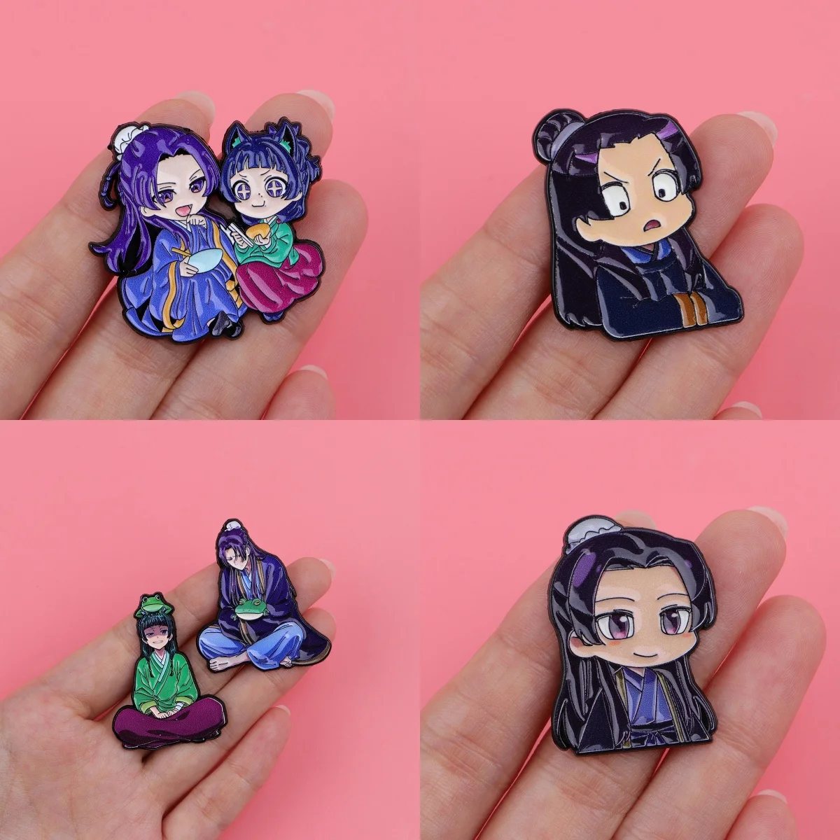 Cartoon Anime Enamel Pins Manga Brooches Badge Cute Girl Lapel Pin Clothes Accessories Fashion Jewelry Birthday Gifts