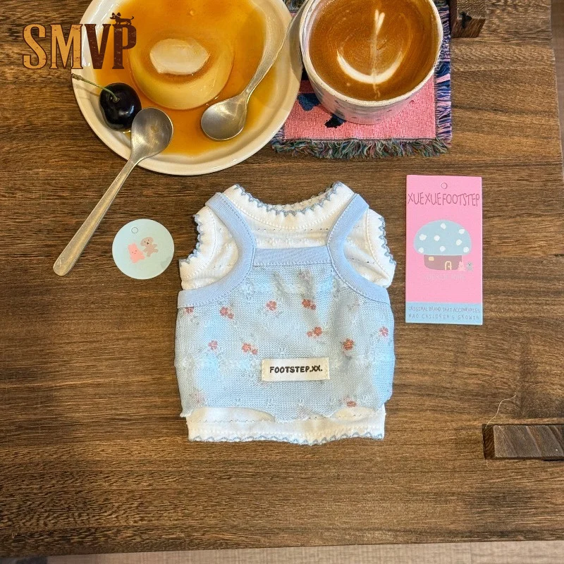 Floral Print Fake Two Piece Pet Vest Elastic Thin Breathable Pet Clothes for Small Pets Summer Cute Casual Daily Outfit Costume