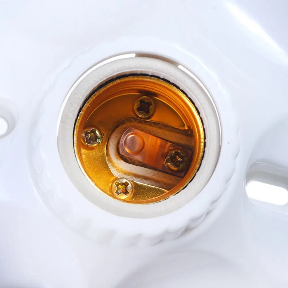 Home E27 Screw Lamps Adapter Lamp Holder LED Light Bulb Holder Round  Bulb Base