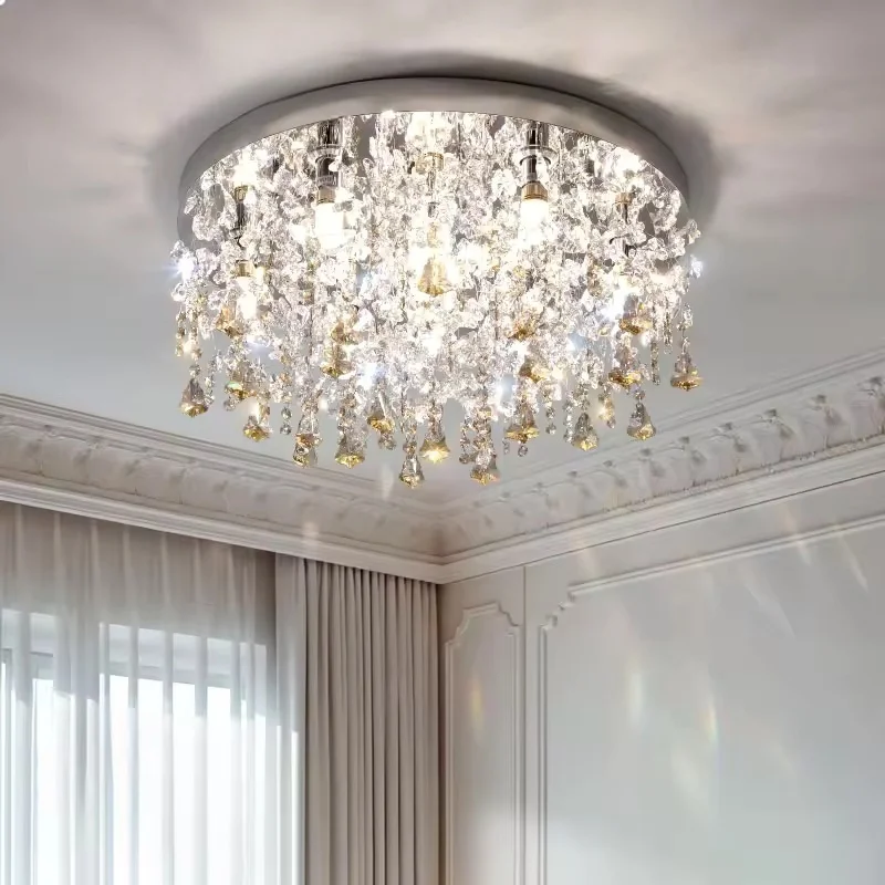 

Modern Ceiling Led Crystal Ceiling Light For Home Decoration Living Room Bedroom Dining Room Kitchen Crystal Lighting Fixtures