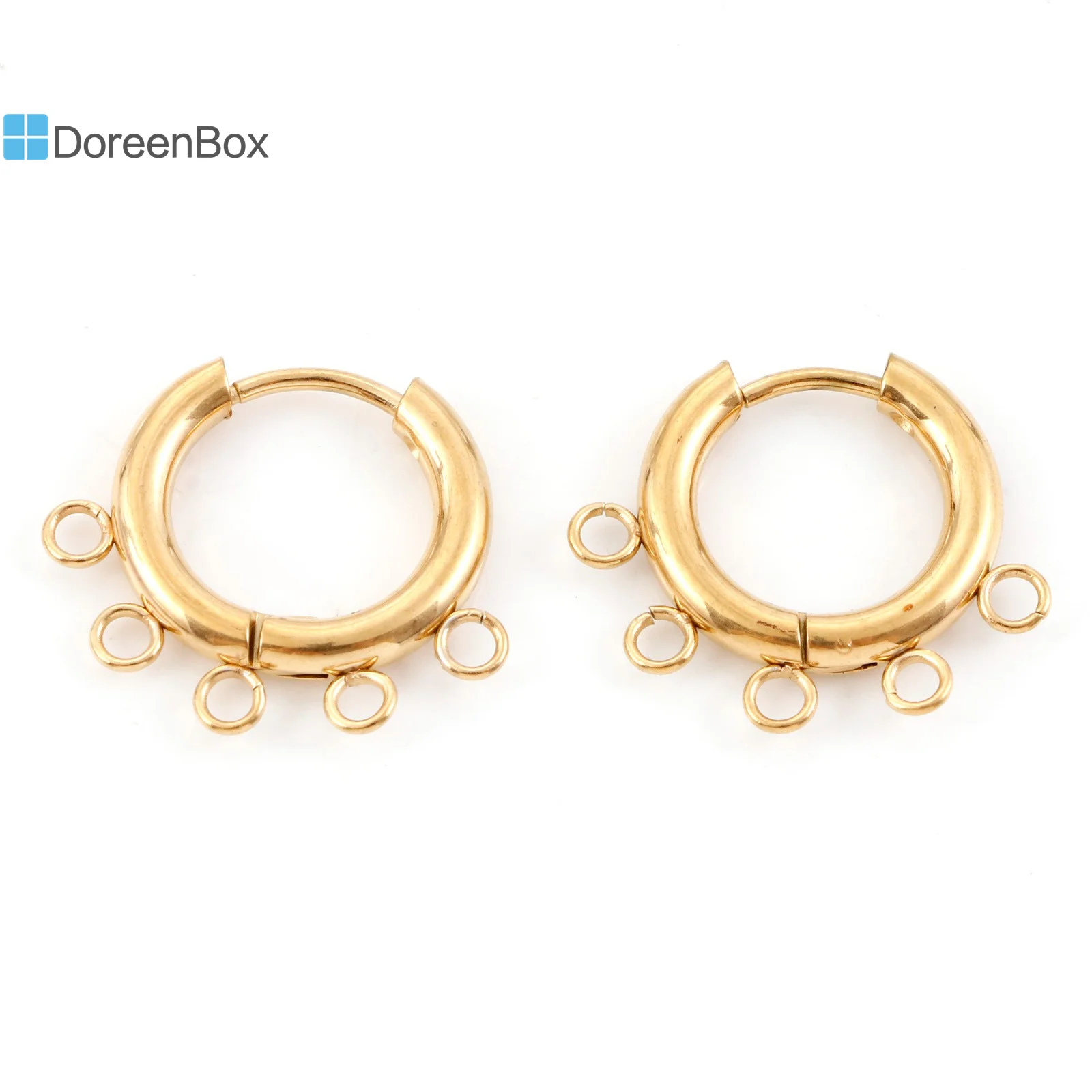 1 para okrągła obręcz kolczyki ze stali nierdzewnej Multicolor wysokiej jakości do robienia kolczyki Diy biżuterii akcesoria 20mmX 18mm