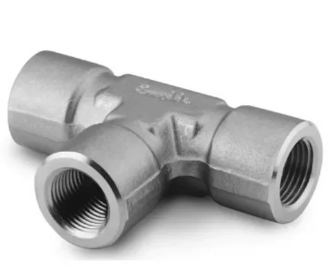 SS-6-T Stainless Steel Nominal Pipe Joint, Tee, 3/8 Inch Internal Thread NPT