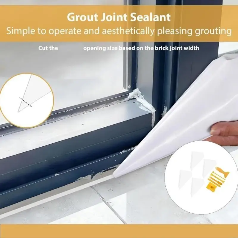 Pack of 26 Strong Puncture Tip Grout Bags & Construction Implements for Smooth Finishes in Homes Renovations Tasks M4YD