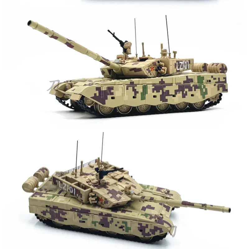 1:72 Scale Detailed Replica Chinese ZTZ99A Main Battle Tank, Desert Digital Camouflage, Alloy Body, Fully Assembled & Ready