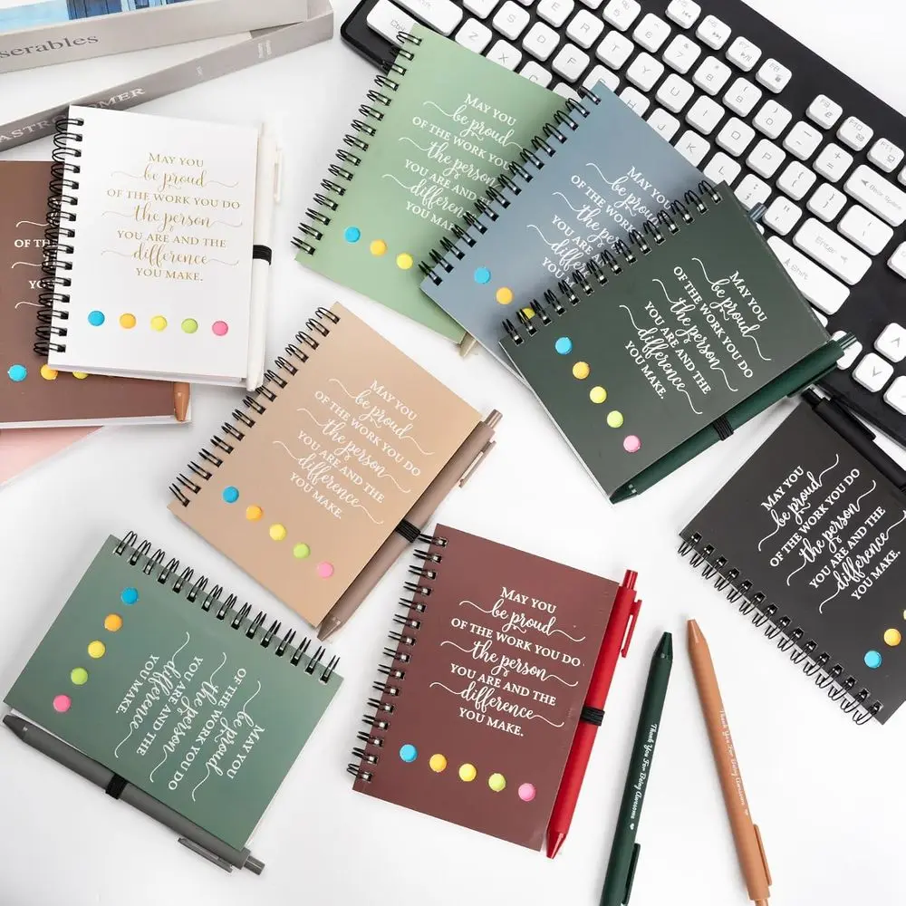 Bulk Christmas Gifts: Inspirational Notebooks & Motivational Pens for Staff, Teachers & Nurses