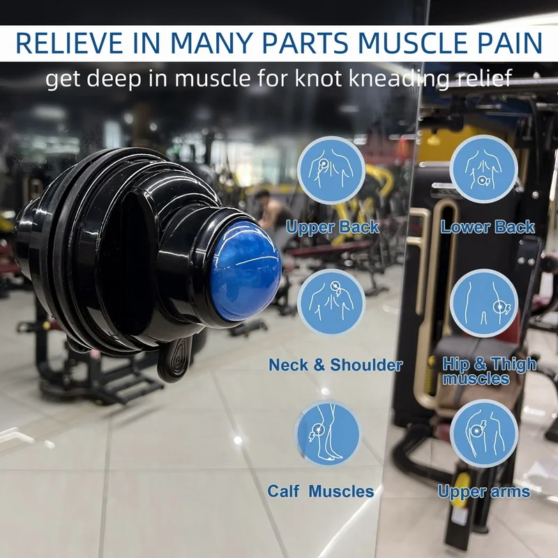 マッサージローラー付きマッサージボール,筋肉の痛みを和らげるためのマッサージボール,体の健康のためのリラクゼーションボール,背中と腰,