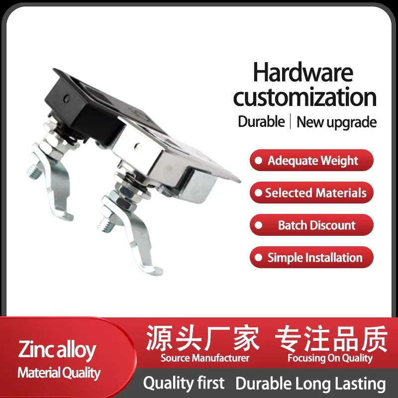 

Industrial Electrical Cabinet Distribution Box Door Lock Suitable For Stamping Rotating Flat Lock Zinc Alloy