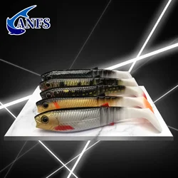 ANFS 2pcs 3D Printing Soft Fishing Lure 10cm/3.93in Artificial Bait For Freshwater & Saltwater Fishing
