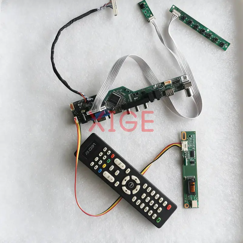 

For LTN141AT13 LTN141AT07 LTN141AT02 LTN141AT03 Screen Controller Board Kit 1-CCFL 30 Pin LVDS 1280*800 USB+AV+VGA+HDMI 1280x800