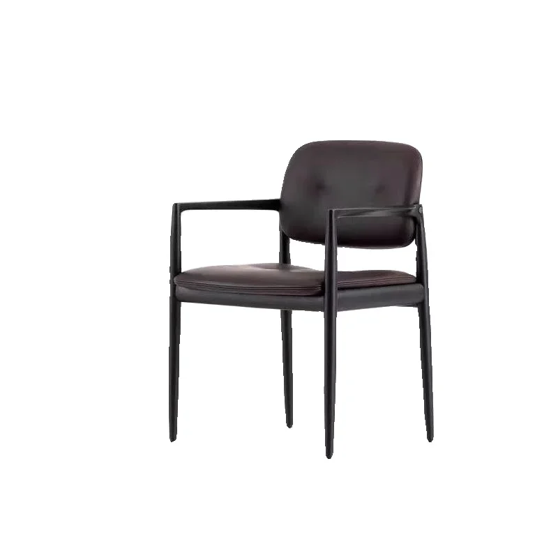 Nordic dining chair household simple armrest book chair designer negotiation chair