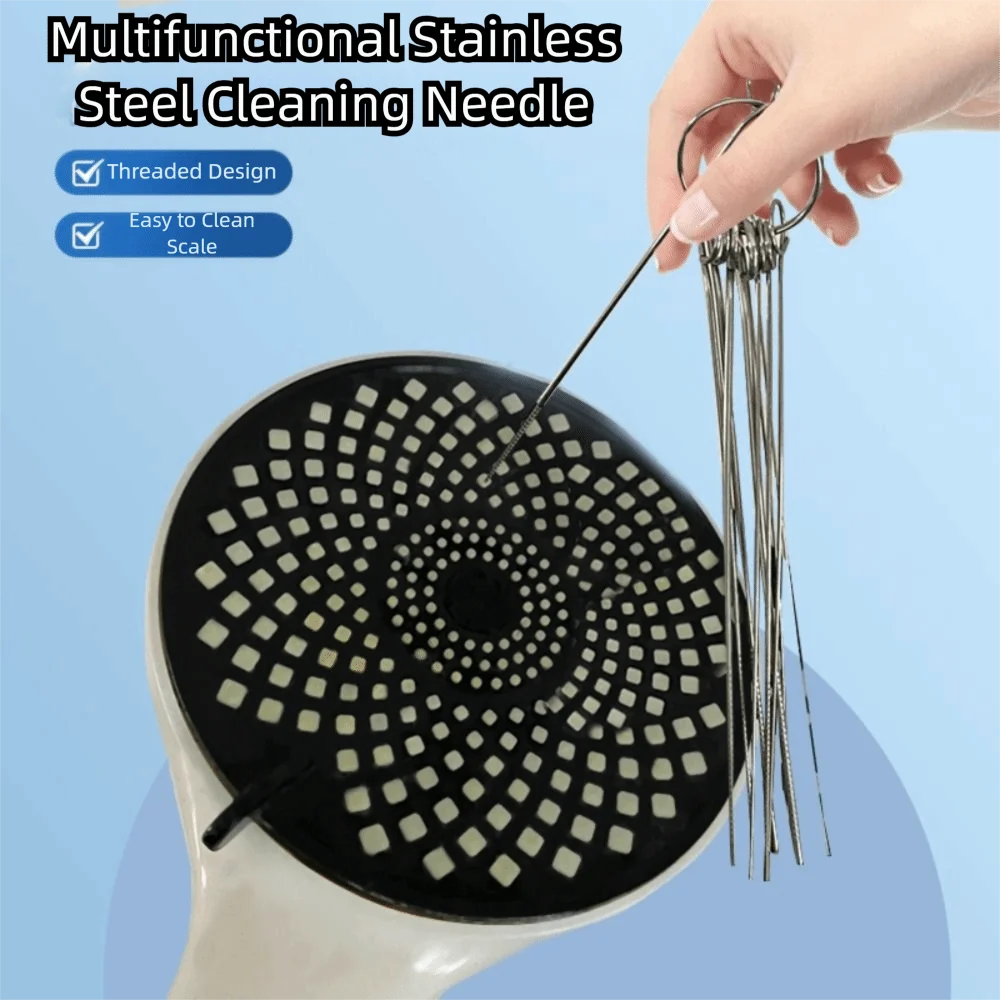 10Pcs/Box 0.4-1.6mm Stainless Steel Through-Needle Cutting Welding Shower Cleaning Tool Stainless Steel Needle Brushes Set