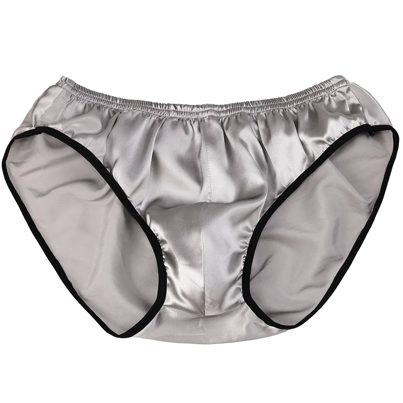 Men's silk underwear triangle pants, mulberry silk summer silk underwear, thin, soft, smooth, comfortable, moisture absorbing