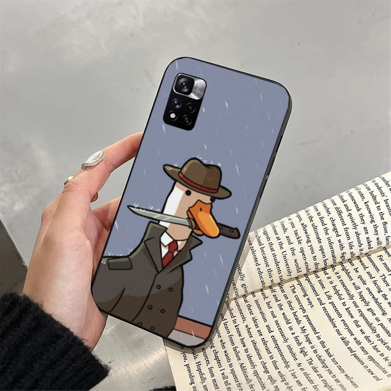 Cartoon Cute Goose Duck Phone Case for Xiaomi Redmi note 13 12 Pro 11S 11 10 Pro 10S 12S Redmi 10 13C 9C Funda