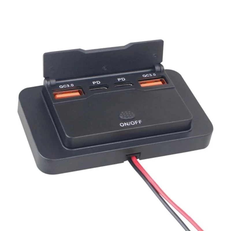 High Efficiency 78W USB C Quick Socket PC USB Outlet for Automotive Use R6FB