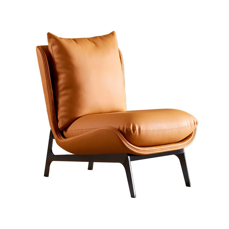 

Итальянский одиночный тигровый ленивый диван, кожаный современный простой мебель для гостиной, балкон, одно кресло для отдыха